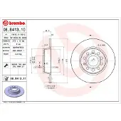 Brembo Bremsscheibe 08b41310 272mm 10mm für VW JETTA