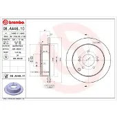 Brembo Bremsscheibe 08a44610 284mm 10mm für KIA HYUNDAI