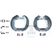 Textar Bremsbackensatz 84081700 für RENAULT SMART