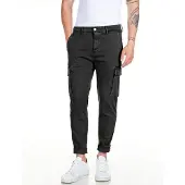 Replay 1100000002199 "JAAN", Herren, Gr. 30, Länge 34, schwarz, Web, Obermaterial: 91% Baumwolle, 6% Elastomultiester, 3% Elasthan, slim fit lang, Hosen 1100000002199, Hyperflex