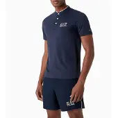 EA7 für Herren. 8NPT21_PJEMZ Polo Ventus7 M Serafino marine (L), Sportlich, Tennis/Padel, Polyamid, Kurzarm