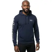 EA7 für Herren. 7M000569_AF13512 Kapuzensweatshirt aus Baumwolle mit Logo Series navy hoodie (3XL), Lässig, Sportlich, Multisport, Marine
