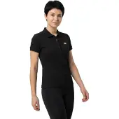 EA7 für Damen. 7W000030_AF12450 Micro Poloshirt schwarz (3XL), Lässig, Baumwolle, Kurzarm