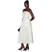 Armani Exchange für Damen. XW001997AF21532U6275 Bustierkleid beige (XS), Lässig, Leinen, Ärmellos / Hosenträger