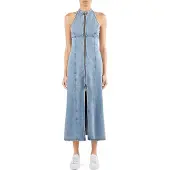Armani Exchange für Damen. XW002261AF21338MB001 Denim-Kleid blau (XXS), Lässig, Baumwolle, Ärmellos / Hosenträger