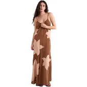 Balmohk 30000488 Flowers Patch ärmelloses Langes Kleid