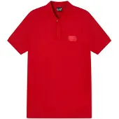 EA7 für Herren. 7M001360_AF13862 Polo Lux Identity rot (M), Lässig, Leinen, Kurzarm