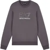 EA7 für Herren. 7M001322_AF10377 Sweatshirt Sichtbarkeit M grau (L), Lässig, Sportlich, Baumwolle, Sportbekleidung, Multisport, Kurzarm