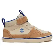 Timberland Unisex für Kinder. TB0A27WHAPK1 Lederturnschuhe Stone Jump beige (24), Wohnung, Klettverschluss, Lässig, Kinderbekleidung