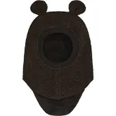 Huttelihut - Kid's Balaclava Ears Wool - Sturmhaube Gr 53 cm - 4-6 Years schwarz