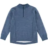 Joha - Kid's Blouse with Zipper - Merinopullover Gr 110 blau