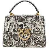 Pinko Love One Mini Top Handle Python grau Love Birds