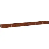 Syfax Hochbeet im Garten Rostig 480 x 40 x 24 cm Pappe