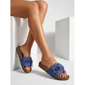 Royal Fashion Royalfashion Damen Sandalen mit Blumen Foules, Größe 38