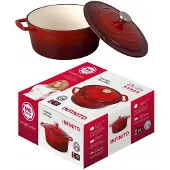 MG HOME Infinito Gusseisenen Topf 2,1L 20cm Rot Emailliert Induktion