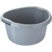 Altom Design tiefe robuste Kunststoff Waschschüssel grau 20 L
