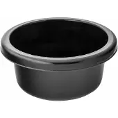 Altom Design Runde Kunststoffschüssel Schwarz 9l