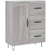 vidaXL Sideboard Grau Sonoma 69,5x34x90 cm Holzwerkstoff
