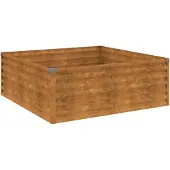 vidaXL Hochbeet 100x100x36 cm Cortenstahl