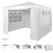 vidaXL Gartenpavillon mit Pyramidendach 3 x 3 m