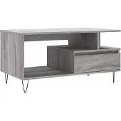 vidaXL Couchtisch Grau Sonoma 90x49x45 cm Holzwerkstoff