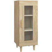 vidaXL Sideboard Sonoma-Eiche 34,5x34x90 cm Holzwerkstoff