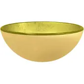 vidaXL Waschbecken Hartglas 30x12 cm Golden