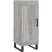 vidaXL Sideboard Grau Sonoma 34,5x34x90 cm Holzwerkstoff