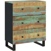 vidaXL Sideboard 60x33x75 cm Altholz Massiv