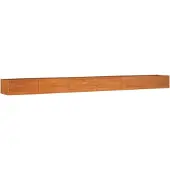 vidaXL Hochbeet Rostig 600x80x45 cm Cortenstahl