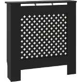 vidaXL MDF Heizkörperverkleidung Schwarz 78 cm