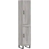 vidaXL Highboard Grau Sonoma 34,5x34x180 cm Holzwerkstoff