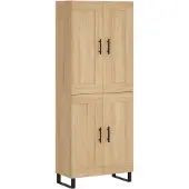 vidaXL Highboard Sonoma-Eiche 69,5x34x180 cm Holzwerkstoff