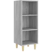 vidaXL Sideboard Grau Sonoma 34,5x32,5x90 cm Holzwerkstoff