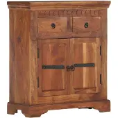 vidaXL Sideboard 63x30x75 cm Massivholz Akazie
