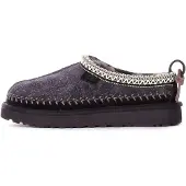 Ugg Tasman Biarritz Damen Hausschuhe aus Wildleder mit Wollfutter Schwarz 36 EU