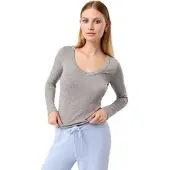 Mandala Slim V-neck grey melange XS