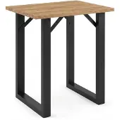 VCM Bartisch "Holz Bartisch Stehtisch Tisch Tresen Xona 80x50 cm", braun (schwarz, honig, eiche), B:80cm T:50cm, Tische, Bartisch