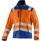 Kübler REFLECTIQ Softshell Jacke PSA 2 warnorange/kornblumenblau XL - 1507 8427-3746-XL - warnorange/kornblumenblau