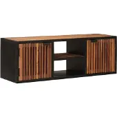 Syfax Handgemachter TV-Schrank 105 x 30 x 35 cm Massivholz Mango