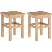 Erst-Holz Hocker Holzhocker Sitzhocker Buche massiv natur ohne Lehne V-90.71-46Doppelpack
