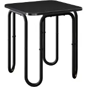 Syfax Couchtisch Schwarz 40 x 40 x 45 cm Holzwerkstoff