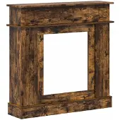 Syfax Kaminumrandung Raucheiche 102 x 26 x 100 cm Holzwerkstoff