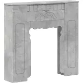 Syfax Kaminumrandung Betongrau 93 x 20 x 89 cm Holzwerkstoff