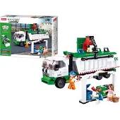 Sluban KLOCKI TOWN Müllwagen mit Mülltonnen 432 - B0780