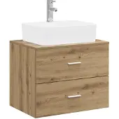 Syfax Wandmontierter Waschbeckenunterschrank Artisan-Eiche