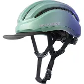 RockBros Cityhelm Damen Herren Mit Abnehmbarem Schirm Belüftung Waschbare Polster 54-60cm Grün