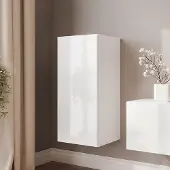 Idohome Hängeschrank Oberschrank-Säule ANGEL LINE Weiß Hochglanz