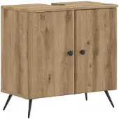 vidaXL Waschbeckenschrank BREDA Artisan-Eiche 59,5 x 31,5 x 59 cm