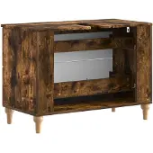vidaXL Waschbeckenschrank ALKMAAR Raucheiche 82 x 41 x 59 cm